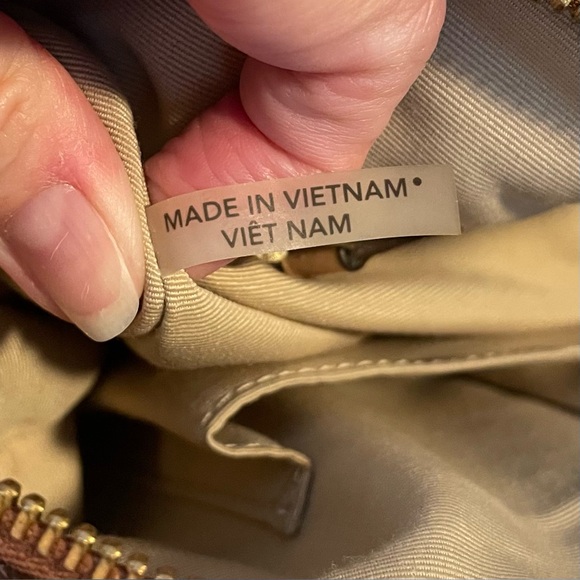 **AUTHENTIC** COACH Peyton Leather Nancy Satchel - Saddle- Dual Handle/Crossbody - Picture 4 of 15